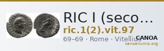 RIC I (second edition) Vitellius 97 — CANOA