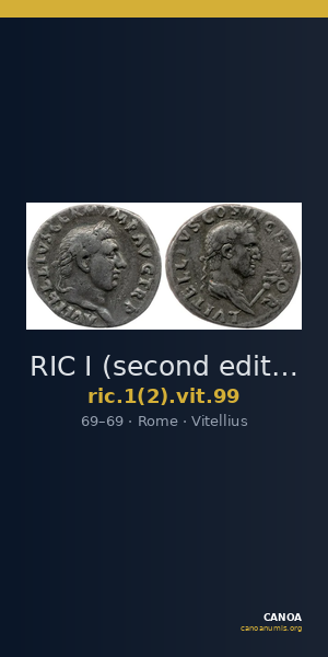 RIC I (second edition) Vitellius 99 — CANOA