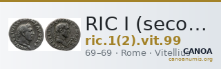 RIC I (second edition) Vitellius 99 — CANOA