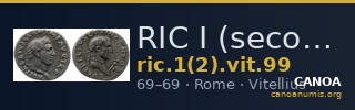 RIC I (second edition) Vitellius 99 — CANOA