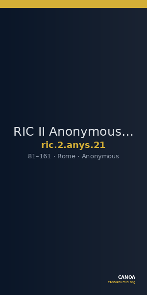 RIC II Anonymous 21 — CANOA