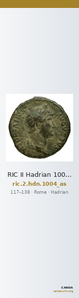 RIC II Hadrian 1004 (as) — CANOA