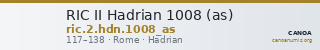 RIC II Hadrian 1008 (as) — CANOA