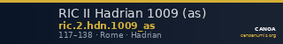 RIC II Hadrian 1009 (as) — CANOA