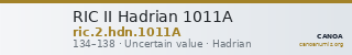 RIC II Hadrian 1011A — CANOA
