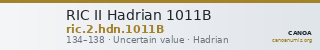 RIC II Hadrian 1011B — CANOA