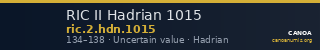 RIC II Hadrian 1015 — CANOA