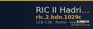 RIC II Hadrian 1029c — CANOA