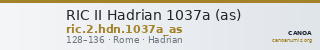 RIC II Hadrian 1037a (as) — CANOA