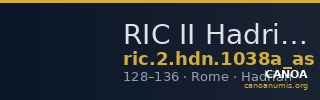 RIC II Hadrian 1038a (as) — CANOA