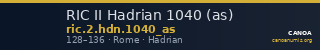 RIC II Hadrian 1040 (as) — CANOA