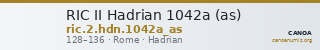 RIC II Hadrian 1042a (as) — CANOA