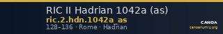 RIC II Hadrian 1042a (as) — CANOA