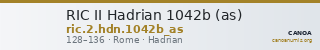 RIC II Hadrian 1042b (as) — CANOA