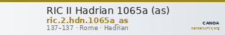 RIC II Hadrian 1065a (as) — CANOA