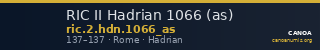 RIC II Hadrian 1066 (as) — CANOA