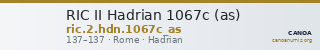 RIC II Hadrian 1067c (as) — CANOA