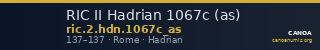 RIC II Hadrian 1067c (as) — CANOA