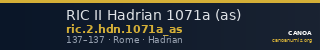 RIC II Hadrian 1071a (as) — CANOA