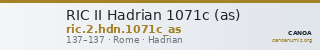 RIC II Hadrian 1071c (as) — CANOA