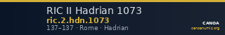 RIC II Hadrian 1073 — CANOA