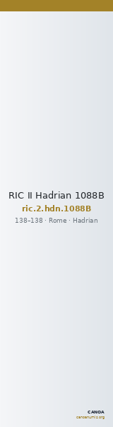 RIC II Hadrian 1088B — CANOA