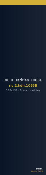 RIC II Hadrian 1088B — CANOA