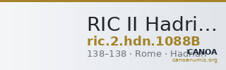 RIC II Hadrian 1088B — CANOA