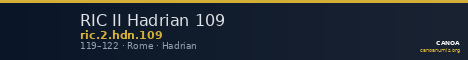 RIC II Hadrian 109 — CANOA