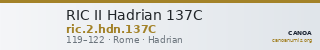 RIC II Hadrian 137C — CANOA