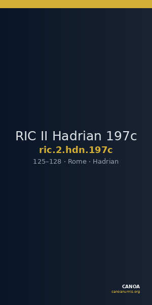 RIC II Hadrian 197c — CANOA