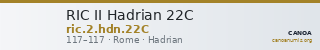 RIC II Hadrian 22C — CANOA