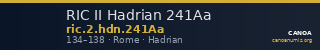 RIC II Hadrian 241Aa — CANOA