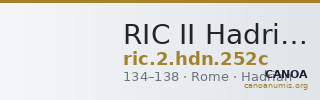 RIC II Hadrian 252c — CANOA