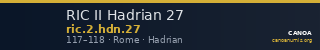 RIC II Hadrian 27 — CANOA