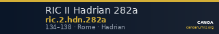 RIC II Hadrian 282a — CANOA