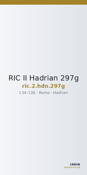 RIC II Hadrian 297g — CANOA