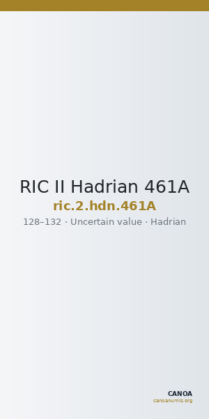 RIC II Hadrian 461A — CANOA