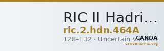 RIC II Hadrian 464A — CANOA