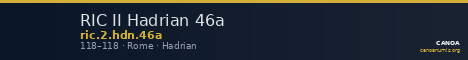 RIC II Hadrian 46a — CANOA