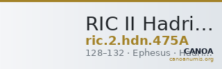 RIC II Hadrian 475A — CANOA