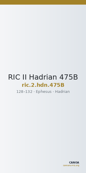 RIC II Hadrian 475B — CANOA