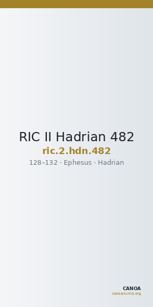 RIC II Hadrian 482 — CANOA
