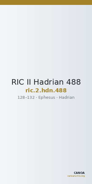 RIC II Hadrian 488 — CANOA