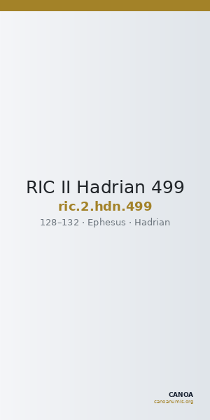 RIC II Hadrian 499 — CANOA