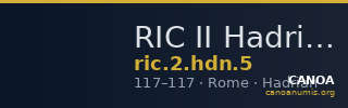 RIC II Hadrian 5 — CANOA