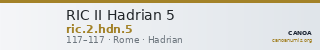 RIC II Hadrian 5 — CANOA