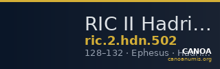 RIC II Hadrian 502 — CANOA
