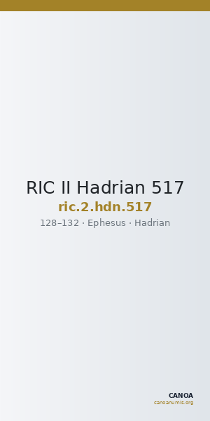 RIC II Hadrian 517 — CANOA