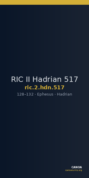 RIC II Hadrian 517 — CANOA